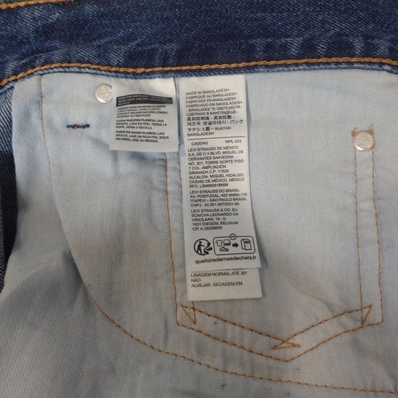 Levi’s 505 Men’s Regular Fit Jeans – Blue Denim, Size W36 L30 - Picture 6 of 6